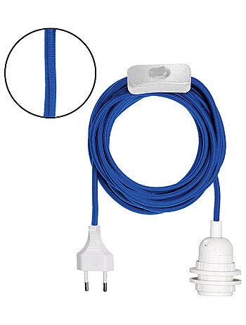 Pendente con casquillo y enchufe para lámpara portátil.