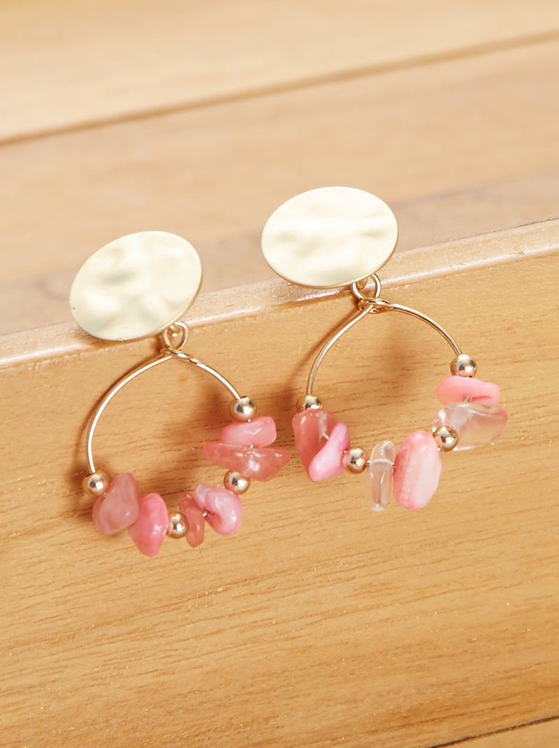 Pendientes con perlas BEIGE - Kiabi
