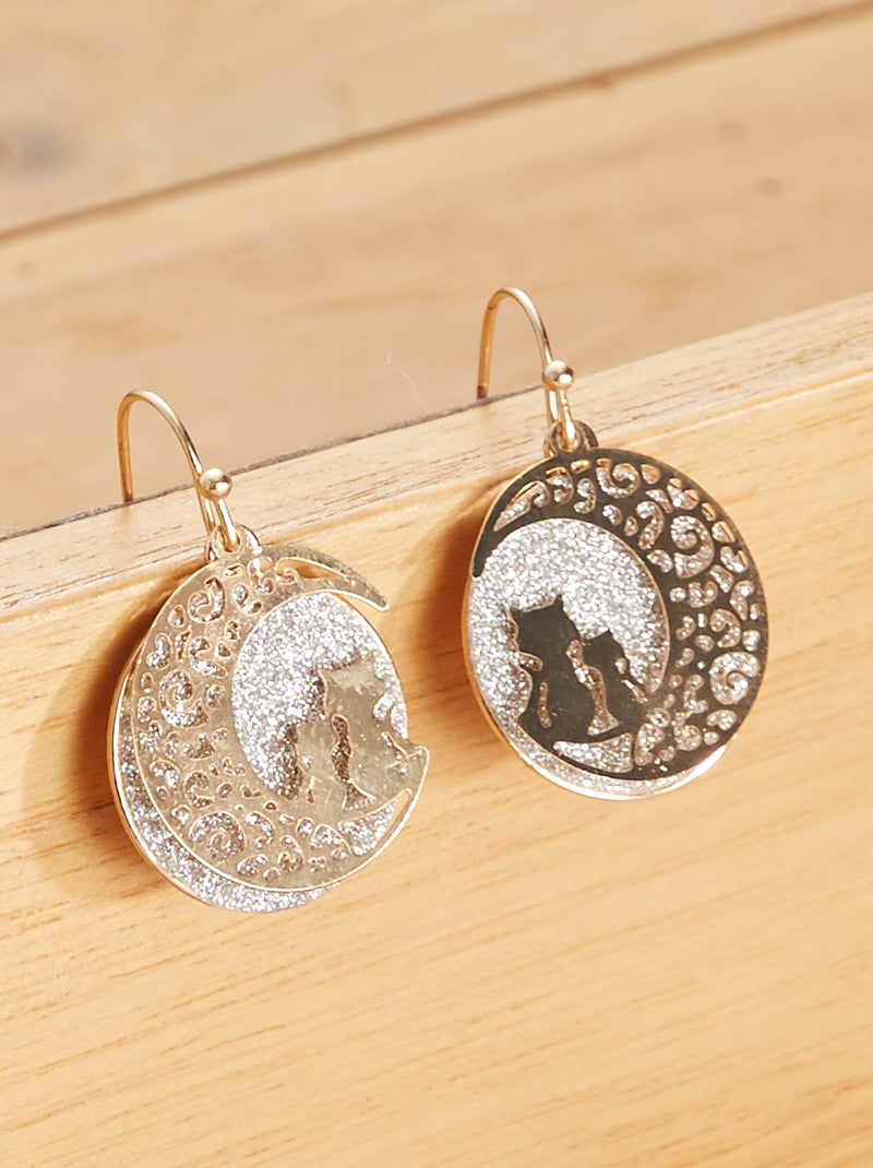 Pendientes con strass BEIGE - Kiabi