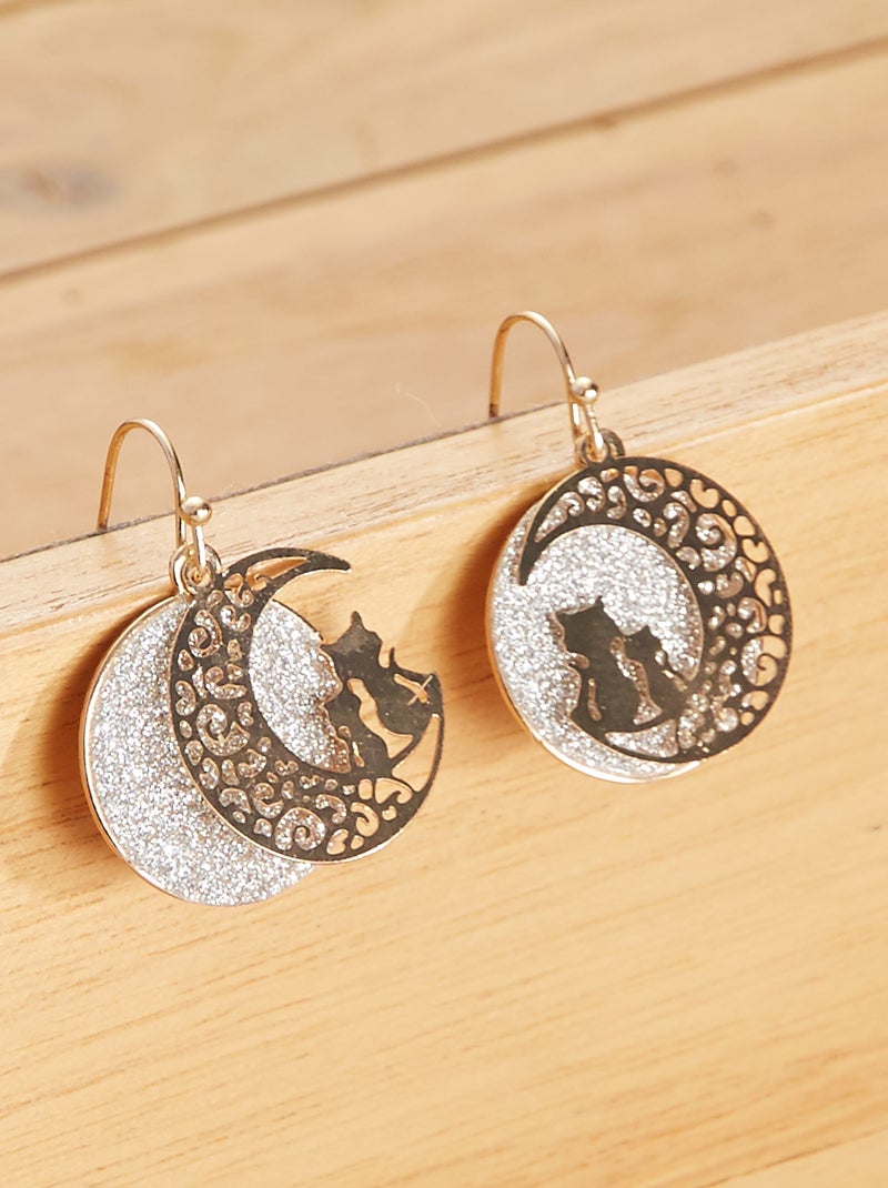 Pendientes con strass BEIGE - Kiabi