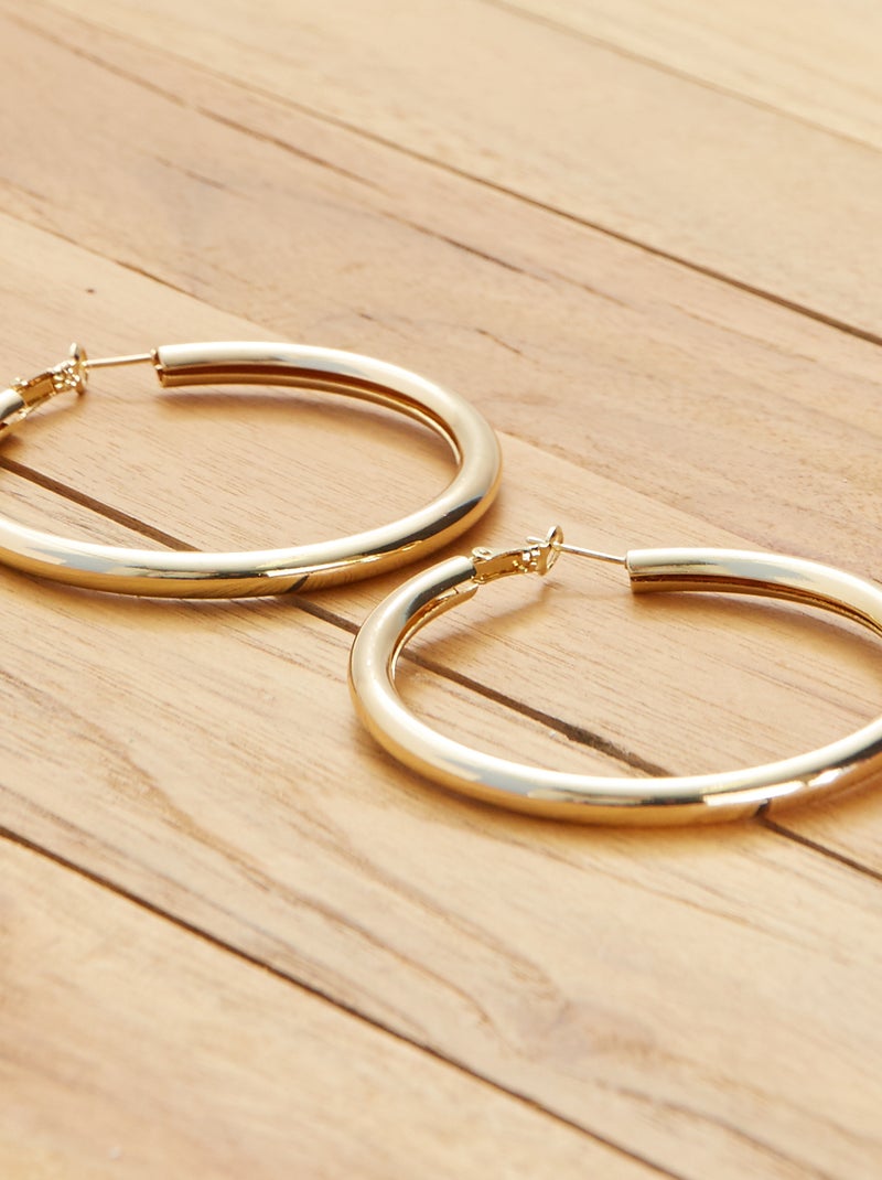 Pendientes de aro BEIGE - Kiabi