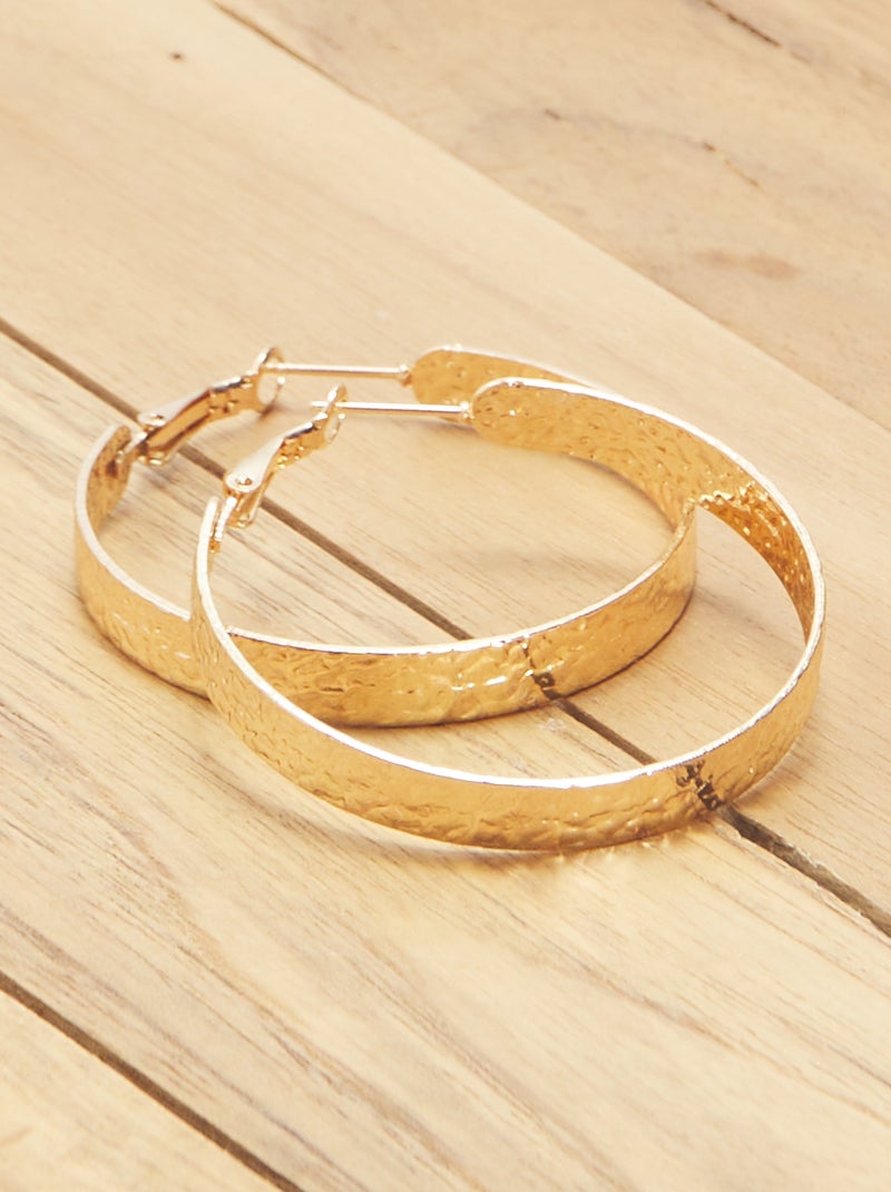 Pendientes de aro BEIGE - Kiabi