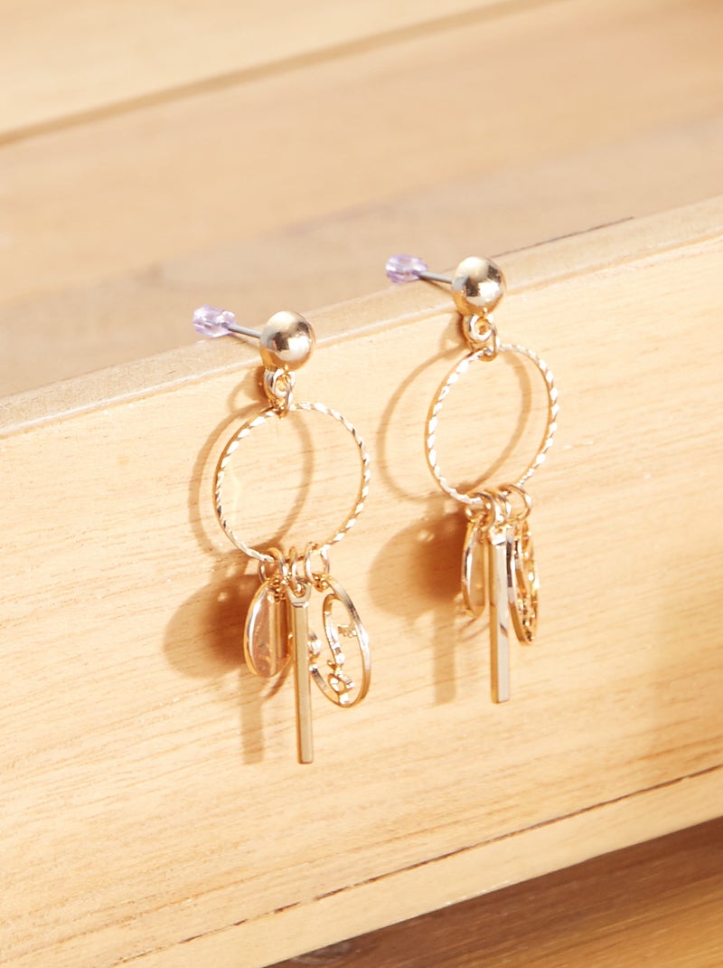 Pendientes de fantasía BEIGE - Kiabi