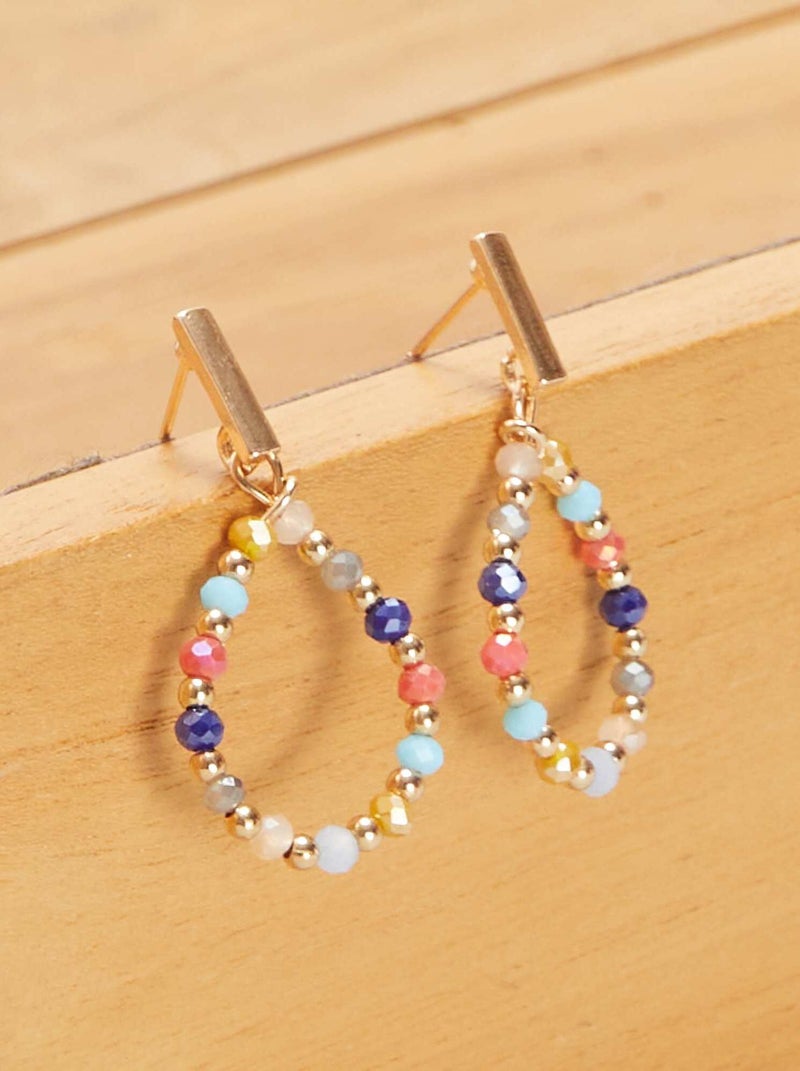 Pendientes largos BEIGE - Kiabi
