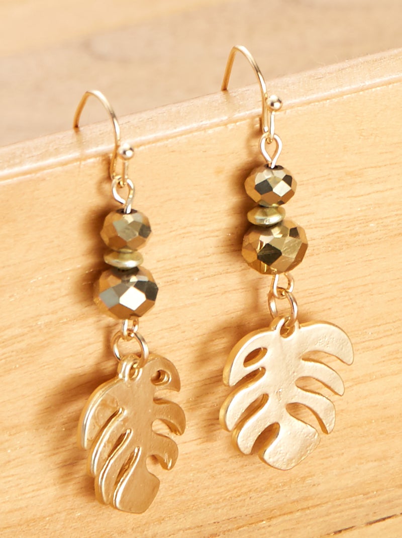 Pendientes largos BEIGE - Kiabi