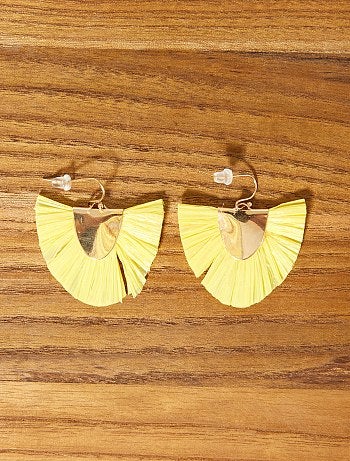 Pendientes largos de rafia - Kiabi