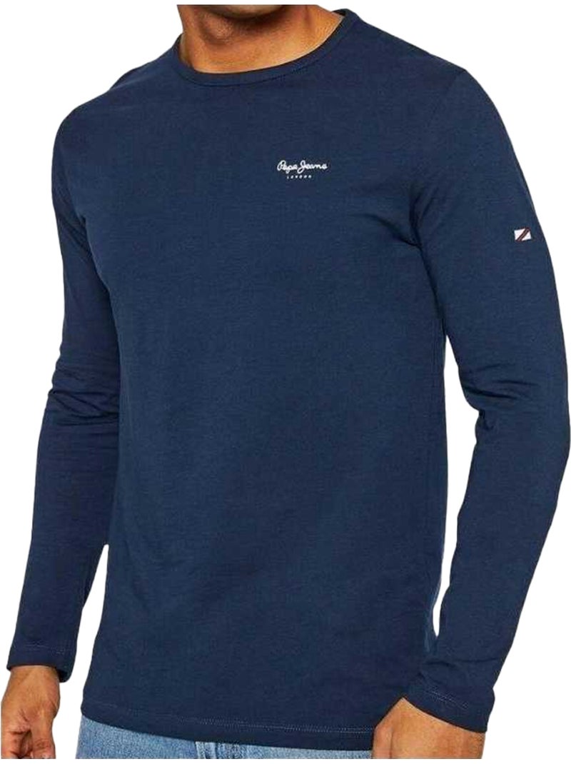 Pepe Jeans - Camiseta de Manga Larga para Hombre Azul marino - Kiabi