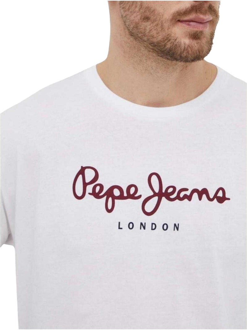 Pepe Jeans - Camiseta de Manga Larga para Hombre Blanco - Kiabi
