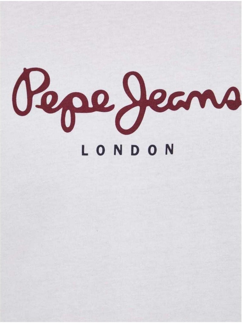 Pepe Jeans - Camiseta de Manga Larga para Hombre Blanco - Kiabi
