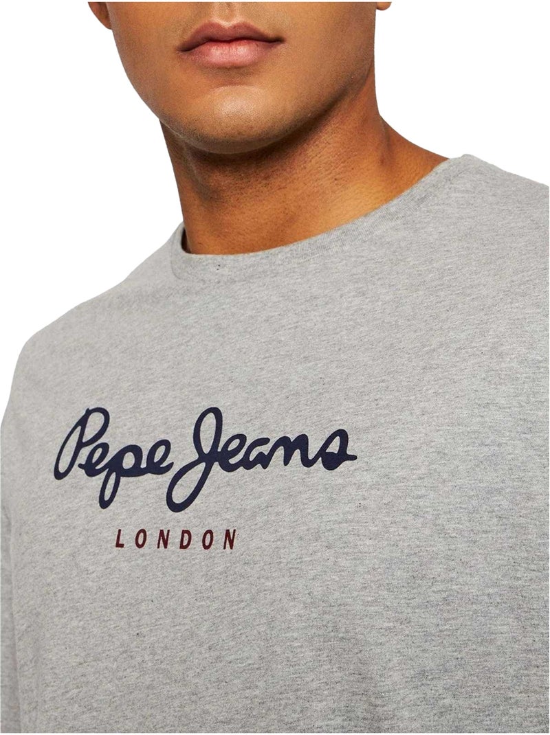 Pepe Jeans - Camiseta de Manga Larga para Hombre Gris - Kiabi