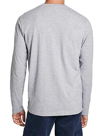 Pepe Jeans - Camiseta Diseño Logotipo de Manga Larga para Hombre