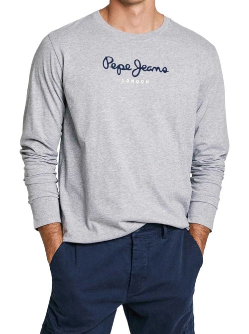 Pepe Jeans - Camiseta Diseño Logotipo de Manga Larga para Hombre - Kiabi