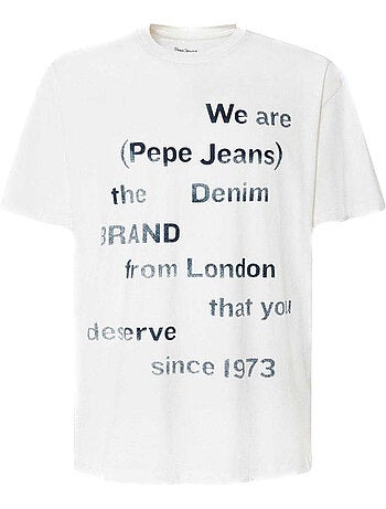 Pepe Jeans - Camiseta Diseño Logotipo para Hombre
