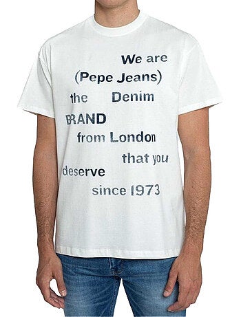 Pepe Jeans - Camiseta Diseño Logotipo para Hombre