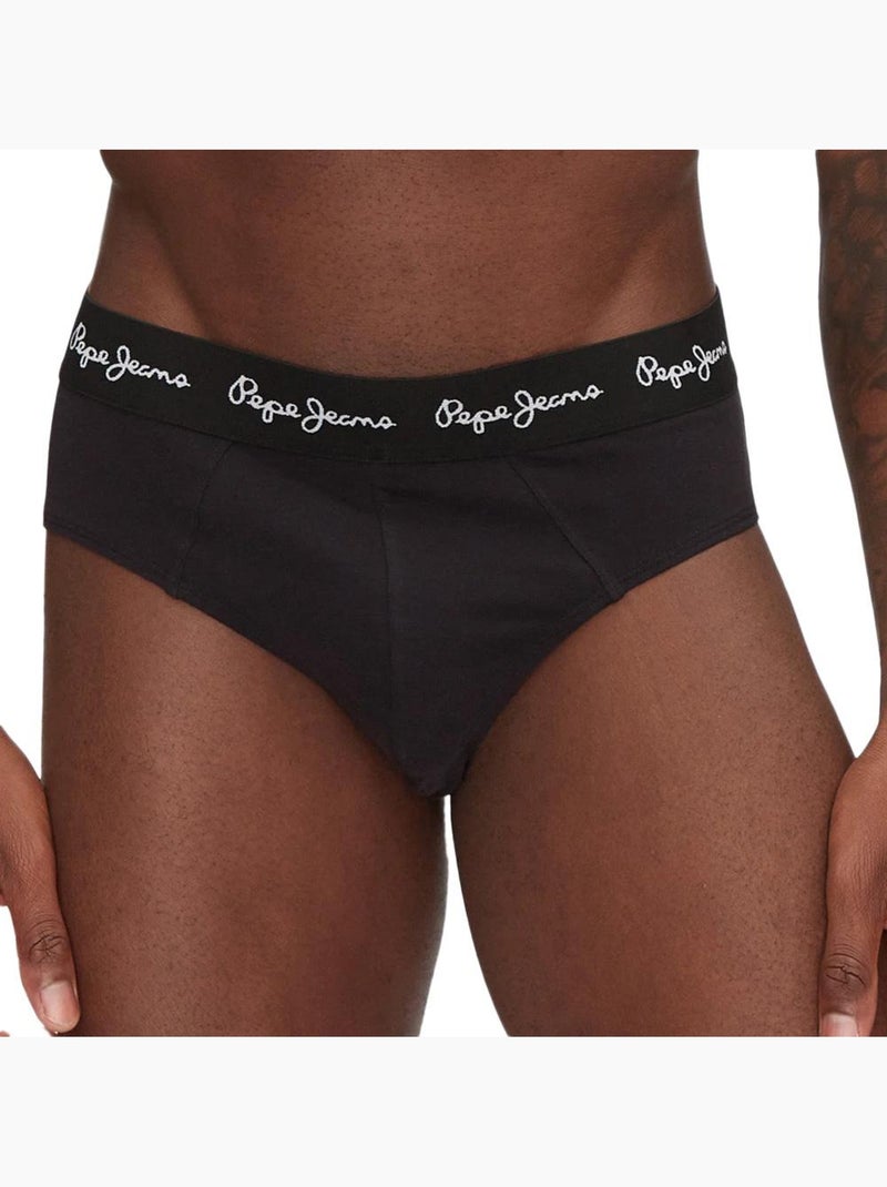 Pepe Jeans - Pack de 3 Slips para Hombre Negro - Kiabi