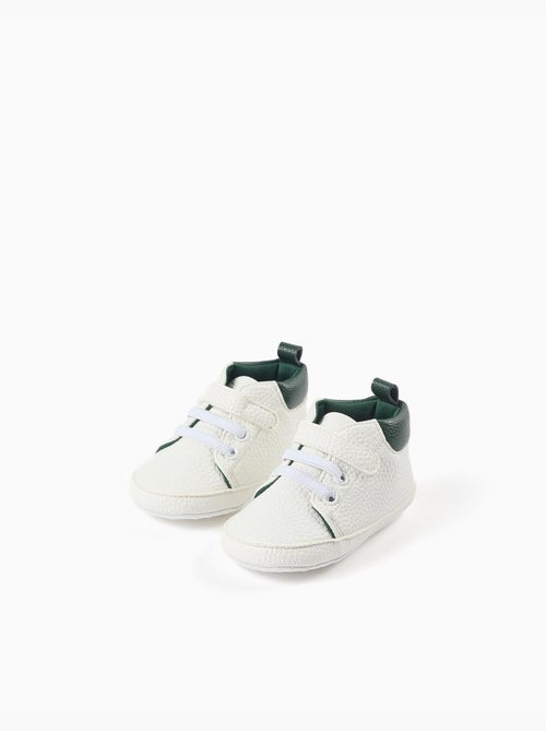 Pepitos con tira autoadherente y cordones elásticos - Kiabi Pepitos con tira autoadherente y cordones elásticos - Kiabi