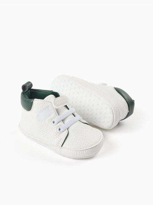 Pepitos con tira autoadherente y cordones elásticos - Kiabi Pepitos con tira autoadherente y cordones elásticos - Kiabi