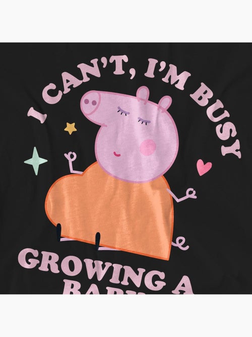 Peppa Pig - Camiseta Busy Growing A Baby de Mamá Pig para Adultos Unisex - Kiabi