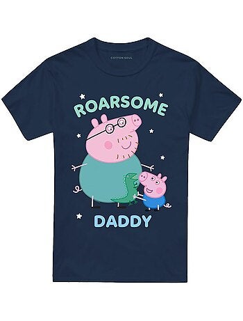 Peppa Pig - Camiseta Roarsome de Papá Pig para Adultos Unisex
