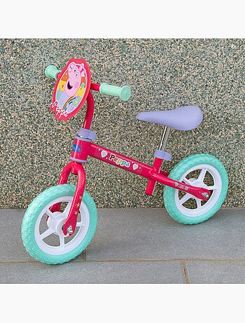 Peppa pig bicicleta sin pedales regulable en altura máx. 20 kg