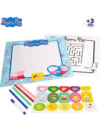 Peppa pig mochila infantil c/accesorios para jugar y colorear