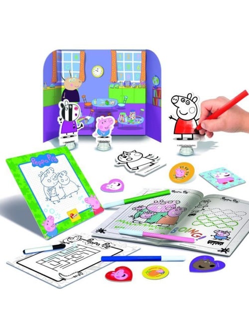 Peppa pig mochila infantil c/accesorios para jugar y colorear - Kiabi