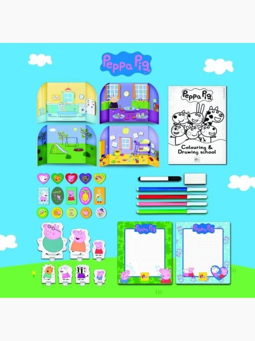 Peppa pig mochila infantil c/accesorios para jugar y colorear - Kiabi