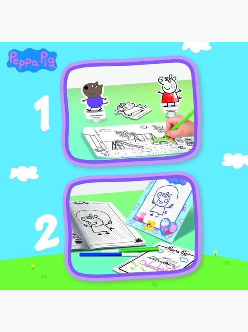 Peppa pig mochila infantil c/accesorios para jugar y colorear N/D - Kiabi