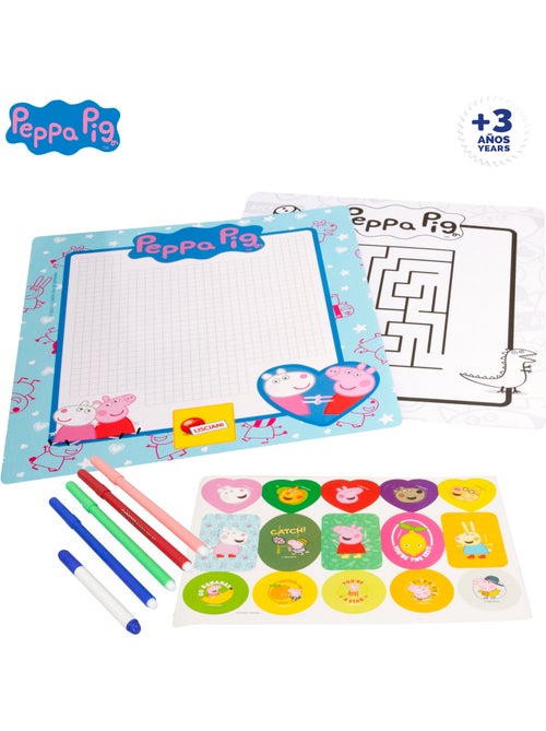 Peppa pig mochila infantil c/accesorios para jugar y colorear - Kiabi
