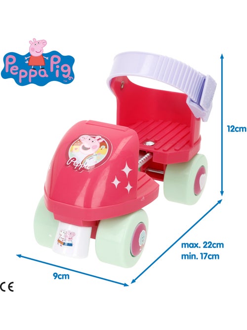 Peppa pig patines 4 ruedas ajustables talla 22-29 máx. 20 kg +3 años - Kiabi