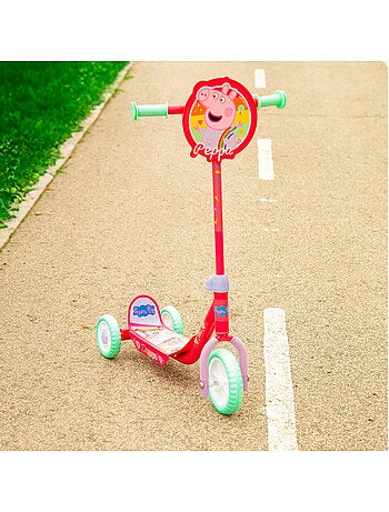 Peppa pig patinete 3 ruedas 58x36x65-70 cm máx. 20 kg + 2 años