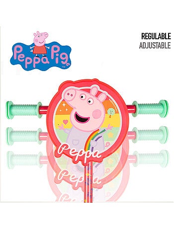 Peppa pig patinete 3 ruedas 58x36x65-70 cm máx. 20 kg + 2 años