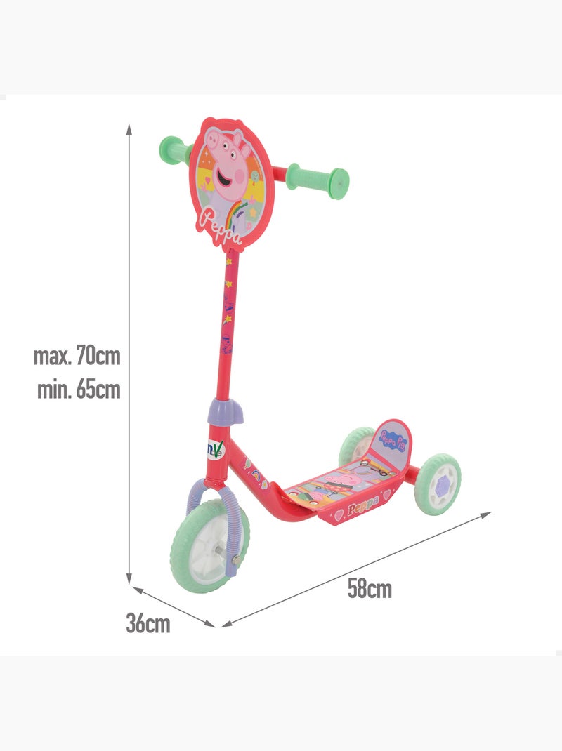 Peppa pig patinete 3 ruedas 58x36x65-70 cm máx. 20 kg + 2 años N/D - Kiabi