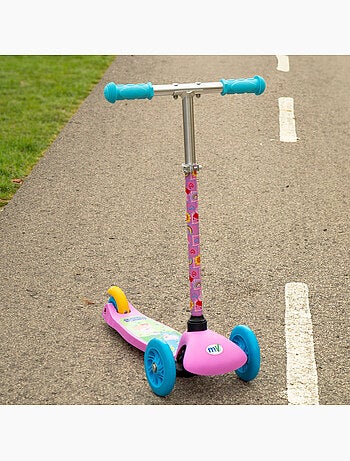 Peppa pig patinete 55x23x68 cm 3 ruedas máx. 20 kg con luces y freno