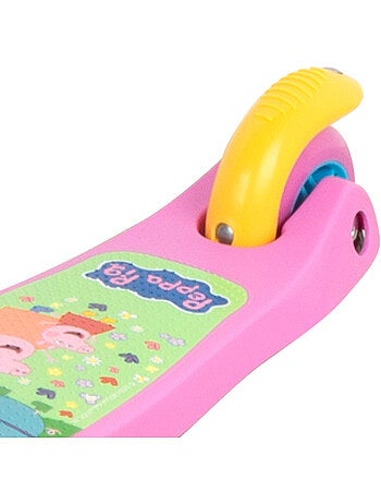Peppa pig patinete 55x23x68 cm 3 ruedas máx. 20 kg con luces y freno