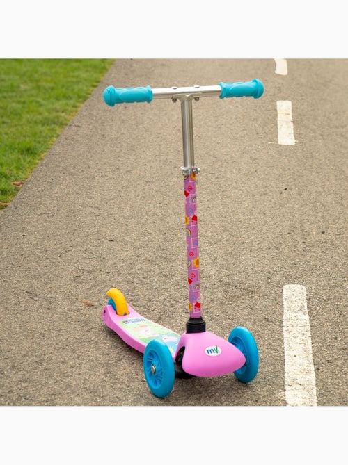 Peppa pig patinete 55x23x68 cm 3 ruedas máx. 20 kg con luces y freno - Kiabi