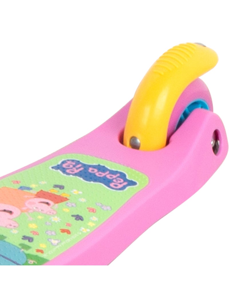 Peppa pig patinete 55x23x68 cm 3 ruedas máx. 20 kg con luces y freno N/D - Kiabi