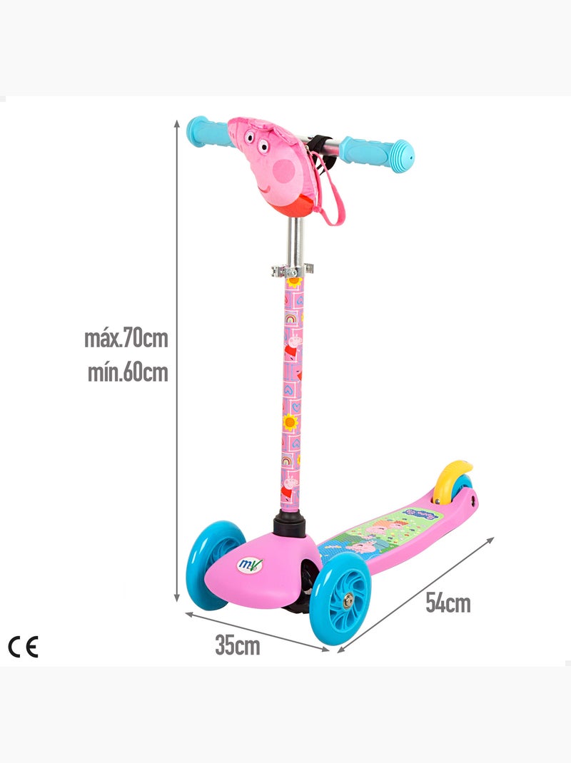 Peppa pig patinete infantil 3 ruedas con bolsillo N/D - Kiabi