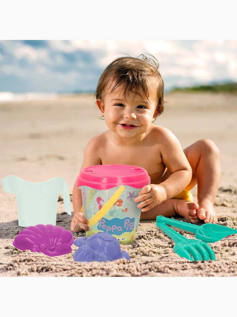 Peppa pig set cubo playa con accesorios y mochila transporte N/D - Kiabi