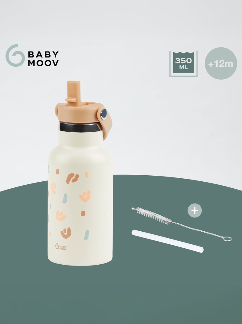 Pequeña botella de agua de acero inoxidable 'Babymoov' Beige - Kiabi