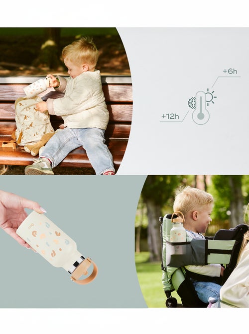 Pequeña botella de agua de acero inoxidable 'Babymoov' - Kiabi