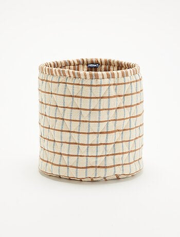 Pequeña cesta de almacenamiento estampada - Kiabi Home
