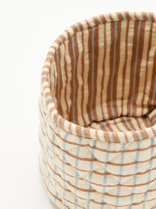 Pequeña cesta de almacenaje estampada - Kiabi Home - Kiabi Pequeña cesta de almacenaje estampada - Kiabi Home - Kiabi