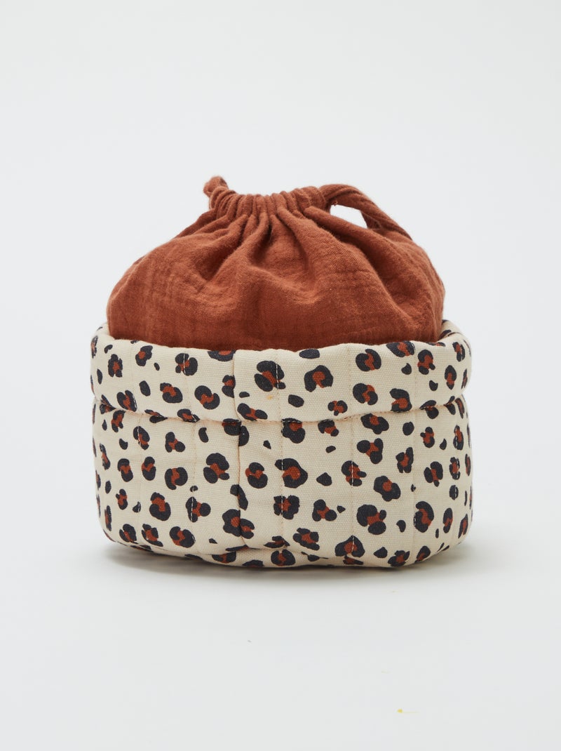 Pequeña cesta de almacenamiento 12 x 22 cm - Kiabi Home BEIGE - Kiabi