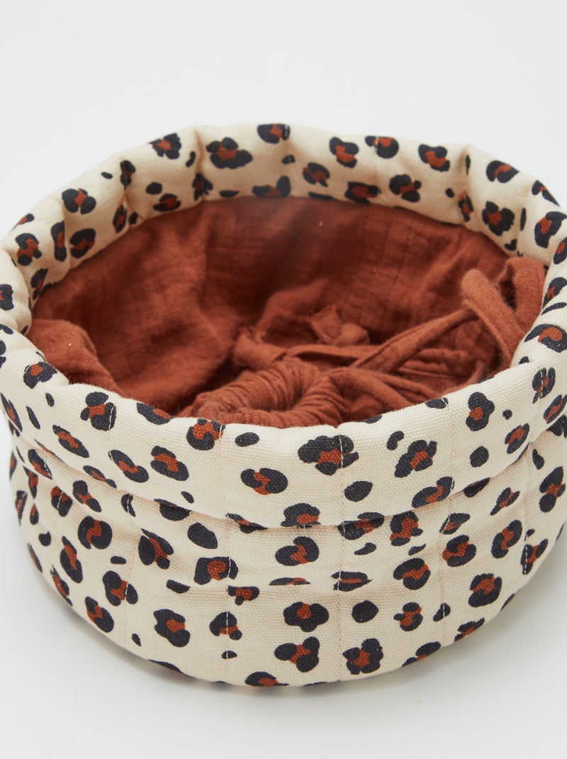 Pequeña cesta de almacenamiento 12 x 22 cm - Kiabi Home BEIGE - Kiabi