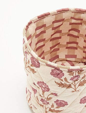 Pequeña cesta de almacenamiento estampada - Kiabi Home