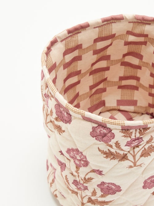 Pequeña cesta de almacenamiento estampada - Kiabi Home - Kiabi Pequeña cesta de almacenamiento estampada - Kiabi Home - Kiabi