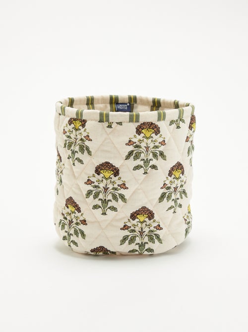 Pequeña cesta de almacenamiento estampada - Kiabi Home - Kiabi Pequeña cesta de almacenamiento estampada - Kiabi Home - Kiabi