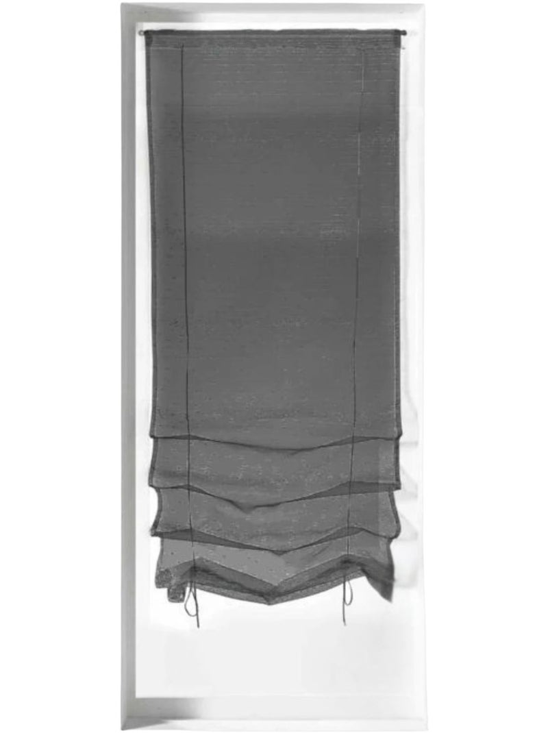 Pequeña cortina de organza con estampado de gotas metálicas, para subir Gris claro - Kiabi