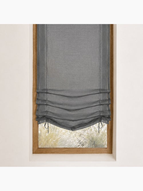 Pequeña cortina de organza con estampado de gotas metálicas, para subir - Kiabi Pequeña cortina de organza con estampado de gotas metálicas, para subir - Kiabi